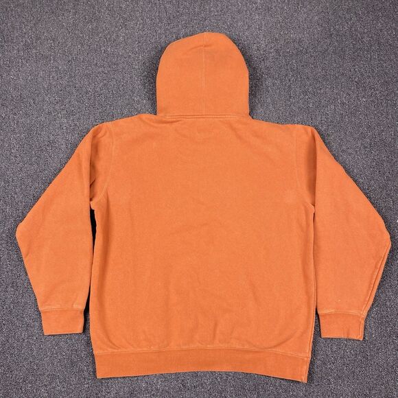 VTG Obey Hoodie Orange Y2K Logo Print Casual Skateboard Pullover Size Large - Picture 6 of 6